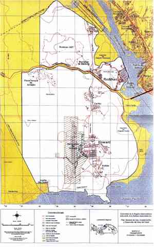 Map of Howard AFB